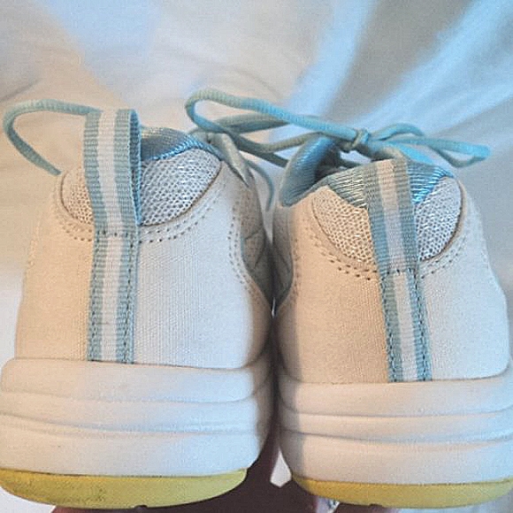 Ryka Women's Memory Foam US 7.5M UK 5.5 Canvas Fabric White/Blue Shoes - Picture 7 of 8